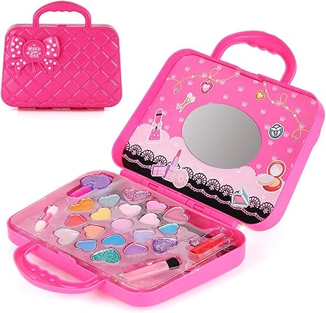 Amazon Co Jp Suna メイクセット コスメセット 水溶性化粧品 知育玩具 メイクアップセット おままごと おもちゃ キッズ ごっこ遊び お化粧セット メイクボックス おもちゃ アイシャドウ ごっこ遊び メイクアップおもちゃ おもちゃ