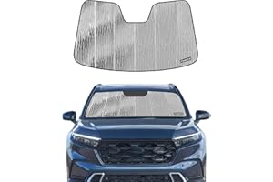 Pigenius Windshield Sun Shade for Honda CR-V 2023-2025,Front Window Sunshade Shield,2-in-1 Reflective Sun Shade,Silver for Summer, Black for Winter