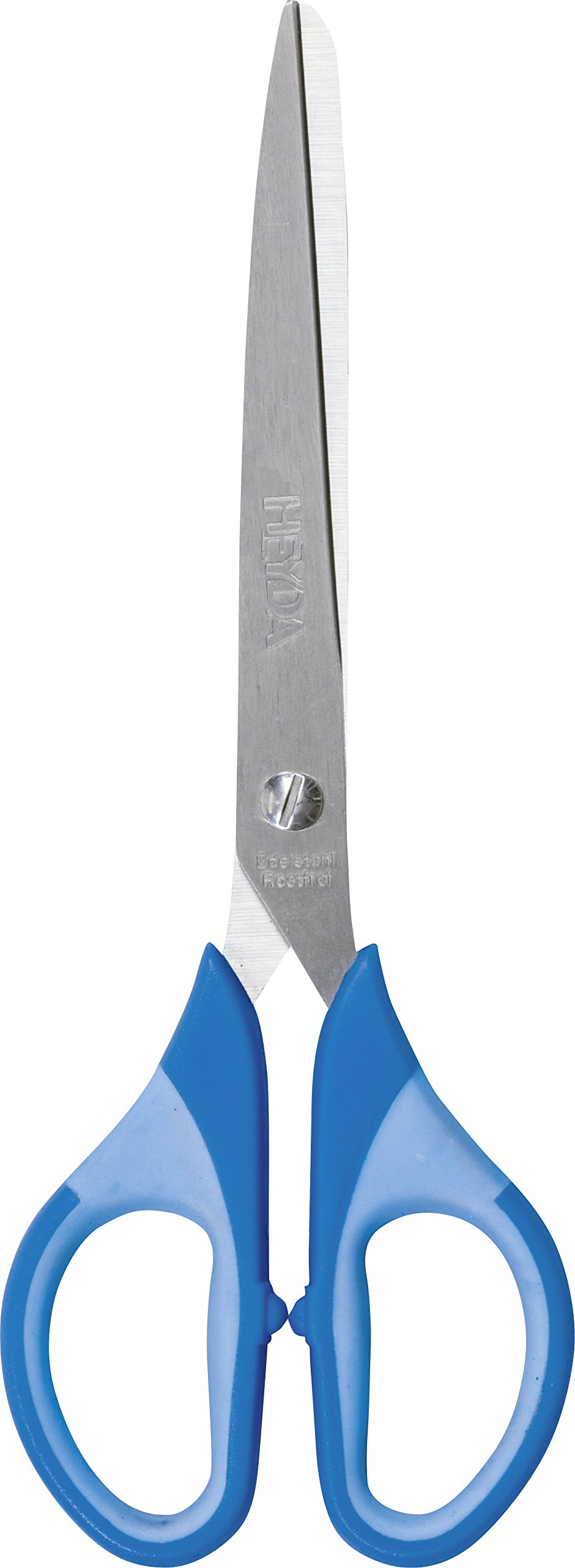 Heyda 204809433 Universal Office Scissors/Colour Code 18 cm with Soft Touch Inlay – Blue/Azure