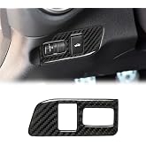 SUNJIKA Trunk Tailgate Control Button for Subaru BRZ Scion FR-S 2016-2020 | for Toyota 86 2013-2020,1PCS Black，Real Carbon Fiber,Scratch Proof
