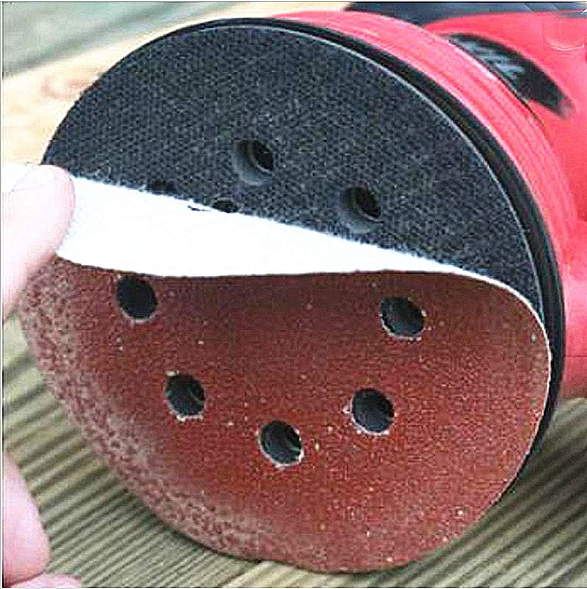 90pcs Sanding Discs, 5 Inch 8 Hole with Hook and Loop Sand Paper for Random Orbital Sander, 9 Grades Include 40 80 120 150 240 320 400 800 1000 Grits - - 
