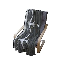 Ambesonne Airport Soft Flannel Fleece Throw