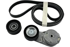 Autoxbtc 38323 Drive Belt Tensioner pulley ＆ Serpentine Belt Kit Fit for Dodge Ram 1500 2500 3500 2009-2010, Fit for Ram 1500 2500 3500 2011-2018, V8 5.7L Replaces# 4861660AA 38018 6PK2020