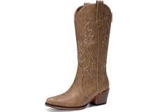 DREAM PAIRS Womens Cowgirl Western