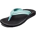 OLUKAI Ohana Women's Beach Sandals, Water Resistant Flip Flops, Arch Support & Comfort Fit, Lightweight & Durable, Enhanced Grip & Traction
