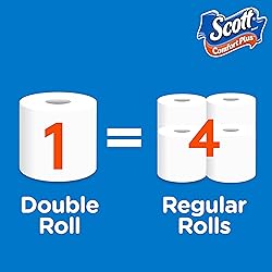 Scott ComfortPlus Toilet Paper, 36 Mega Rolls = 144