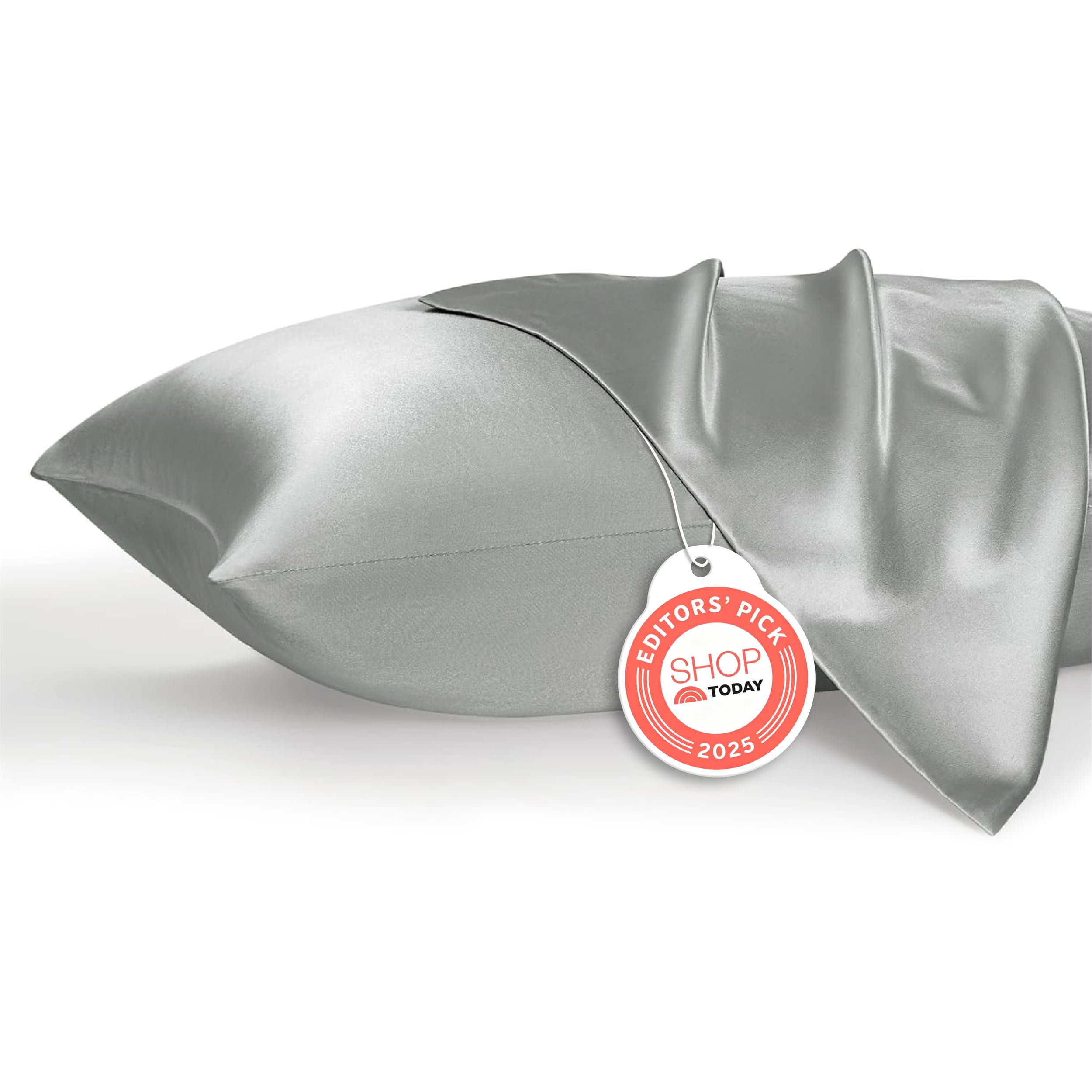 Photo 1 of **ITEM IS DIRTY/check clerk comments**
Bedsure Satin Pillowcase 2 Pack Similar to Silk Pillow Cases Standard Size, Pillow Case for Sleeping Women with Envelope Closure, Gifts for Women Men, Silver Grey, 20x26 Inches, 2pcs