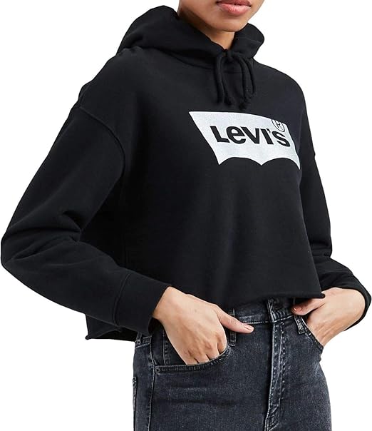 Levi's Damen Kapuzenpullover Graphic Raw Cut Hoodie