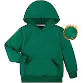 BIG ELEPHANT Boys Hooded Sweatshirt Fleece Pullover Hoodies Long Sleeve Warm Hoodie Sweatshirts with Pocket for Kids
