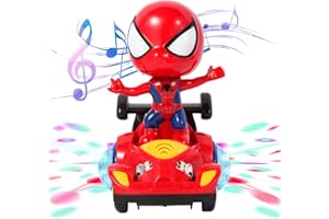 TOYLEMSAN Dancing Robot Spider Toys Interactive Musical Super Héró Car Toy Flashing Lights Intelligent Interactive Educational Robot for Chirldent Day Birthday Gift Boys Girls Toddlers Age 2-8