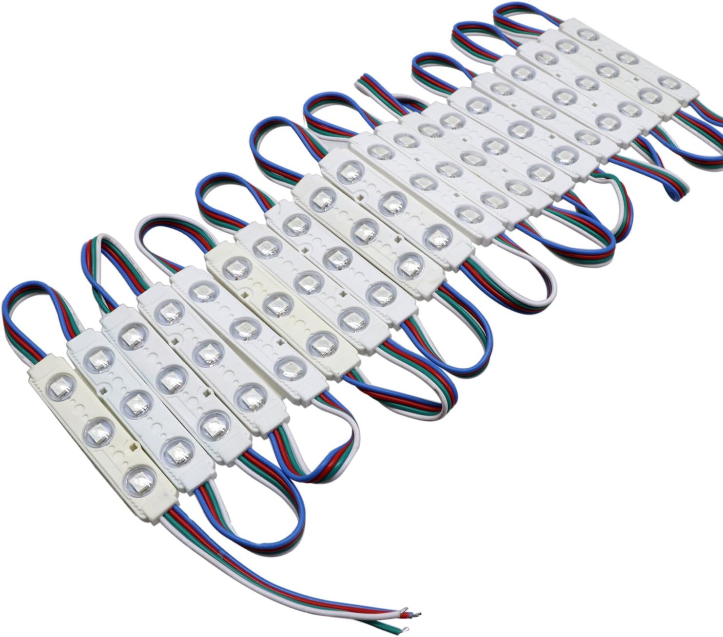 STTMA 3M SMD 5050SMD 60LED LED Modules IP68 Waterproof Light Lamp 5050 RGB High Quality Advertising Light DC 12V（1PCS)