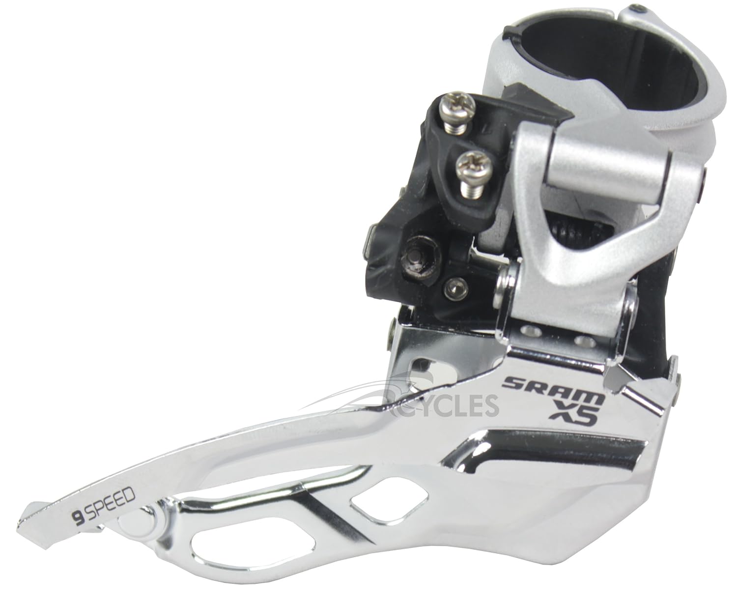 SRAM X5 Front Derailleur 3x9 High Clamp 31.8/34.9 Silver Dual Pull Â£25