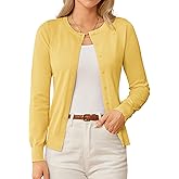 GRACE KARIN Womens Long Sleeve Knit Cardigan Sweaters Casual Dressy Open Front Button Down Cardigans Spring Outfits