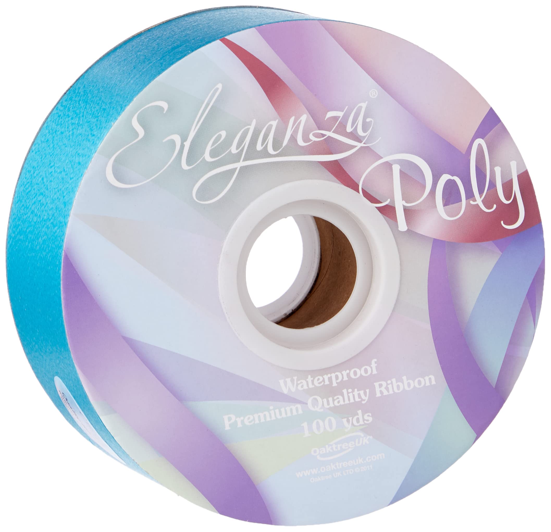 Eleganza Waterproof Poly Ribbon, Turquoise, 50 mm x 91 m