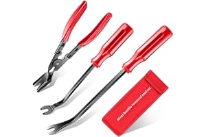 Etre Jeune Clip Removal Tool, 3 Pcs Clip Pliers Set Fastener Remover, Auto Trim Removal Tool Kit Door Panel Removal Tool Push