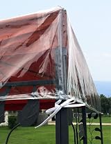 QUICK STAR 3x3m Gazebo Cover Waterproof Transparent PVC Weather Protection view 4