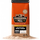Fairhaven Mill 100% Organic Whole Wheat Spelt Flour, 5 lbs | USDA Certified, Organic Flour for Artisan Breads, Pizza Dough, Muffins, Pancakes, and Cookies, USA Grown and Milled