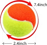 FINGER TEN Kids Tennis Balls Soft Low Compression 6 Pack Orange view 3