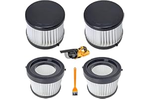 BLOLACDZ 4-Pack DCV501HB HEPA Filters for 20V Cordless Handheld Vacuum (DCV501HB/DCV5011H) | Washable & Reusable Replacement Filters | Premium Filtration for Dust, Allergens, Fine Particles