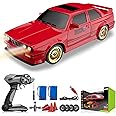 Remote Control Cars 1:16 Scale RC Drift Car 2.4Ghz 30KM/H High Speed 4WD RTR Racing Car with Drift Tires LED Lights 2PCS Rechargeable Batteries RC Sport Cars Toys for Adults Boys Girls Kids Gift