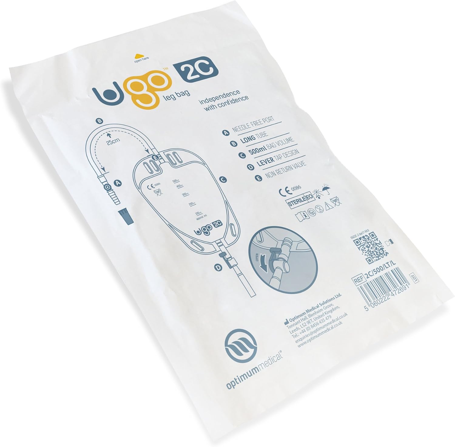 Ugo Leg Bags (x10), Urine Drainage Bags/Catheter Leg Bags - Image 5