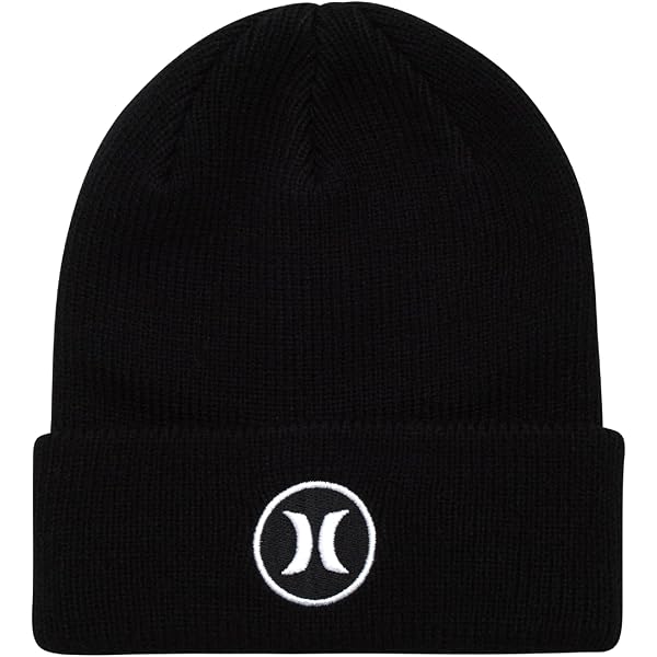 Hurley Womens Beanie Hat - Fleece Lined Ribbed Knit Winter  display picture 2