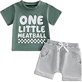 WZTYYDS Baby Boy First Birthday Outfit Letter Print Short Sleeve T-shirt Jogger Shorts Set 1st birthday Summer Clothes