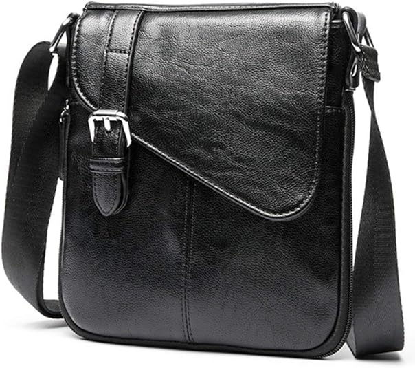 Amazon マローサム 職人が手掛ける 小型ショルダーバッグ メンズ 黒 ブラック Marowsm ショルダーバッグ