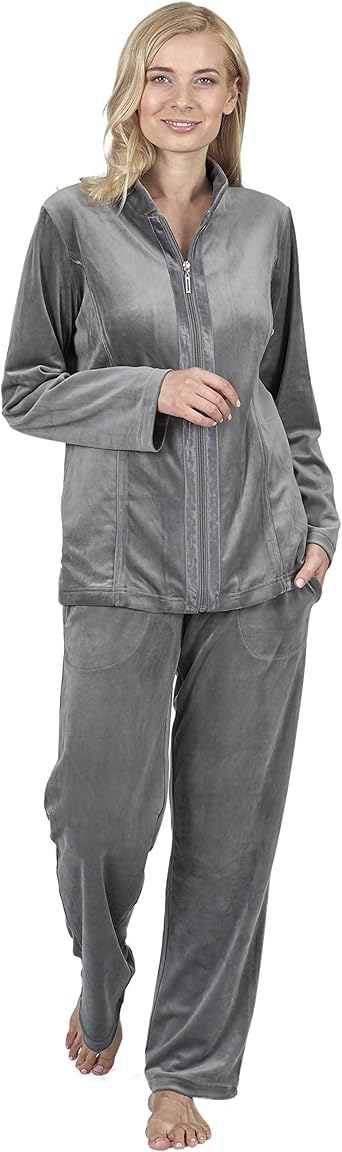 Raikou Survetement Femme Ensemble Velours Tenue D Interieur Femme Pyjama D Interieure Casual Sports Jogging 36 38 Gris Amazon Fr Vetements Et Accessoires