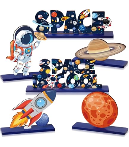 Creative Converting Centro de mesa Space Rocket con Honeycomb Blast Off