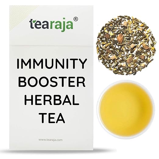 Tearaja Immunity Booster Nitrogen Flushed Herbal Tea Restore Energy Levels With Natural Ingredients Spirulina Ashwagandha Indian Ginseng Echinacea Mulethi 100 G Amazon In Grocery Gourmet Foods