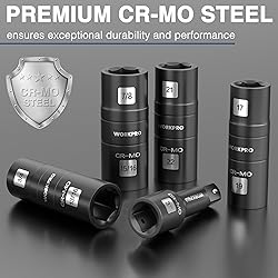 WORKPRO 5PCS Impact Socket Set 1/2" Drive, Lug Nut
