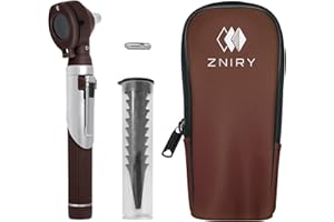 Zniry Fiber Optic Mini Otoscope - Ear Scope with Light, Ear Infection Detector (Chocolate Color) Reguler