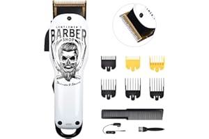 BESTBOMG Updated Professional Hair Clippers Cordless Hair Haircut Kit Rechargeable 2000mAh Hair Beard Trimmer Haircut Grooming Kit with 6 Guide Combs & for Men/Father/Husband/Boyfriend