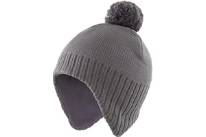 Home Prefer Toddler Boys Girls Hats Earflaps Fleece Knit Beanie Kids Winter Hat