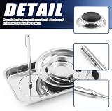 GLARKS 5Pc Magnetic Tool Tray Set Pickup Tool Round Square Socket Screw Nut view 4