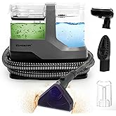 Carpet Cleaners Machines, Portable Carpet & Upholstery Cleaner Machine, Couch Cleaner with 17KPa Powerful Suction, Small Deep