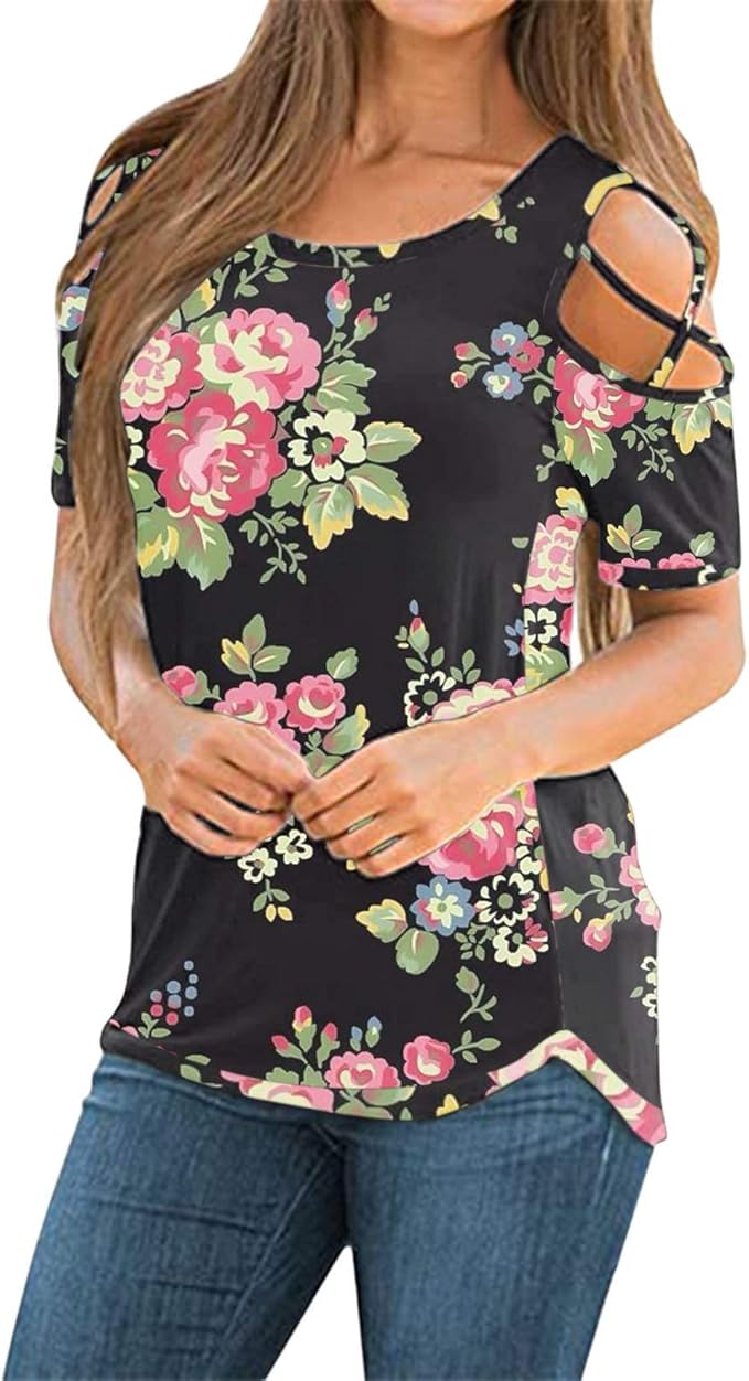 2018 Women Summer Tops Chiffon Blouses And Shirts Ladies Floral Print Blouse Short Sleeve Plus 