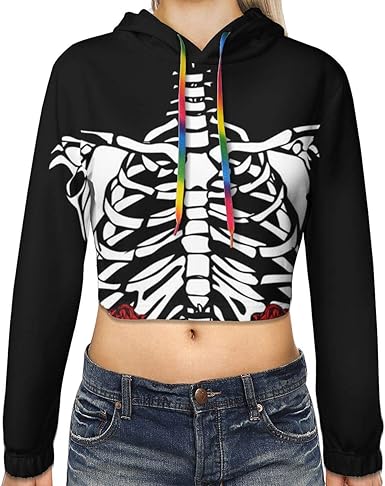 skeleton hoodie top