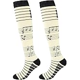 Junely Compression Socks for Women Knee High Socks for Running Nurses Pregnant Women Work Support Travel Flight Sports