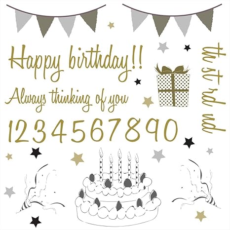 Amazon 誕生日 シール式ウォールステッカー 誕生日 ウォール Amazon 誕生日 シール式ウォールステッカー 誕生日 ウォール