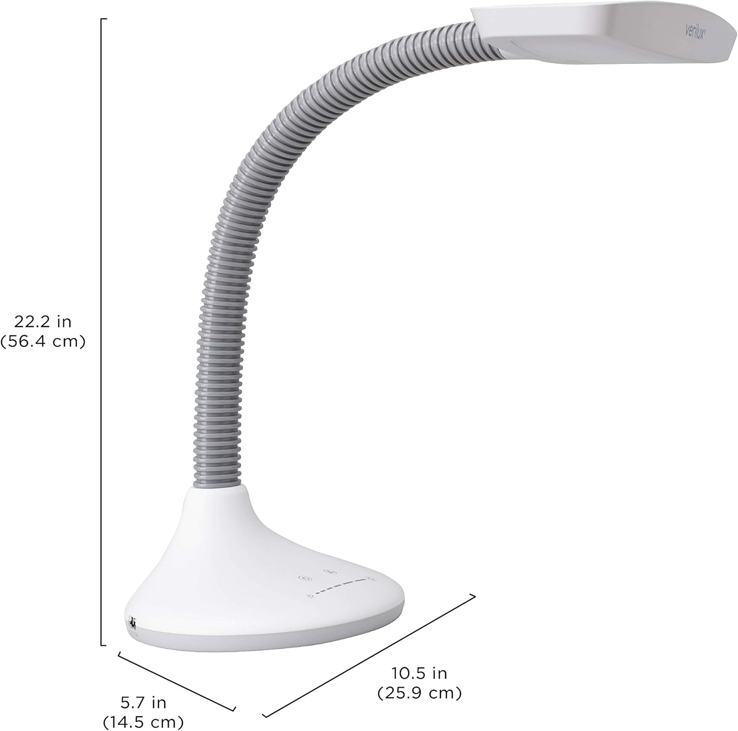 verilux smartlight natural spectrum led desk lamp