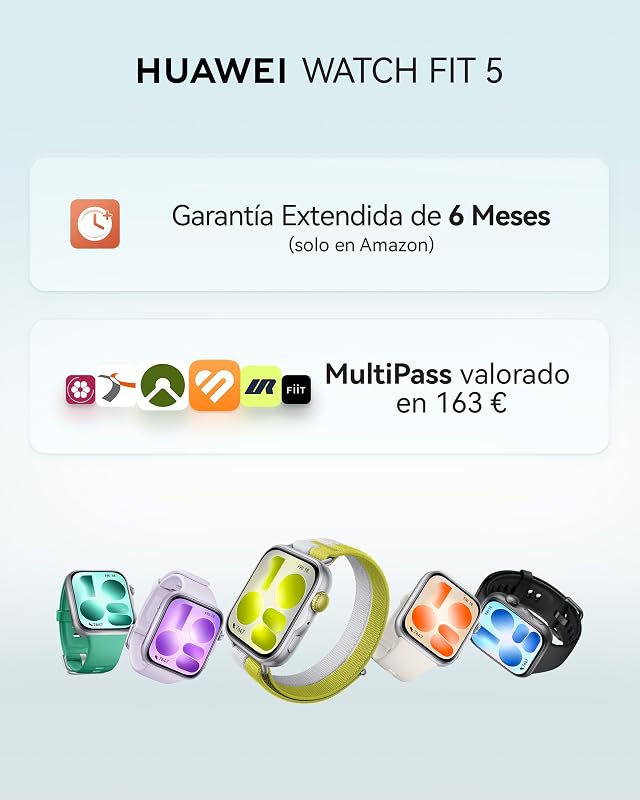 Watch FIT 5 Smartwatch, GPS, 1,82″ Pantalla AMOLED, 2500Nits, Blanco