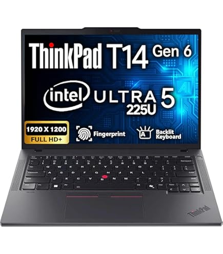 Amazon.com: Lenovo ThinkPad T14 Gen 6 Business Laptop 14