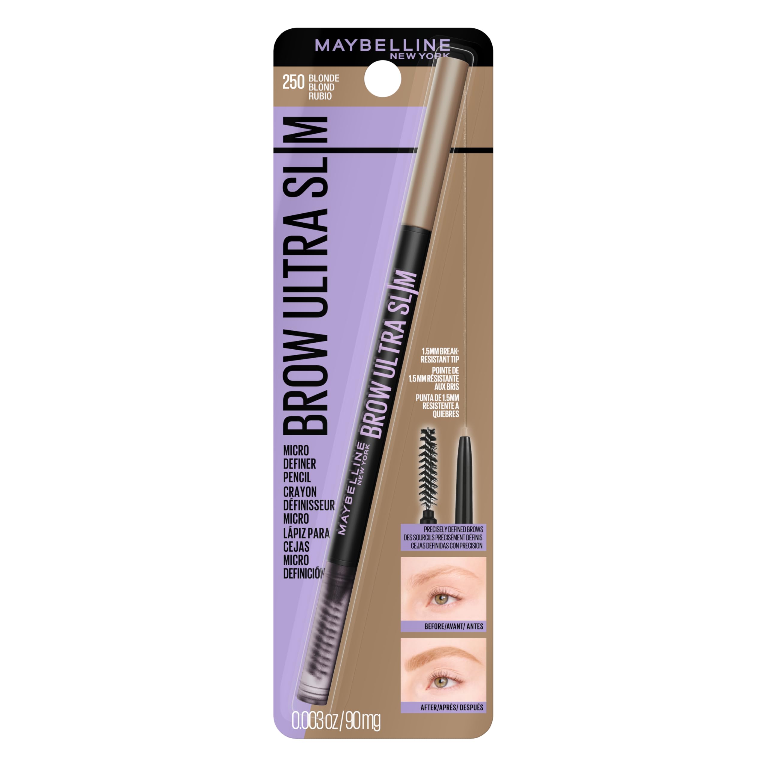 MAYBELLINE Brow Ultra Slim Defining Eyebrow Pencil - Blonde 250
