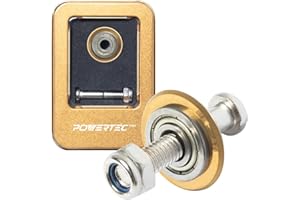 POWERTEC PRO Tungsten Carbide Scoring Wheel with Gold Titanium Coating - 22mm Tile Cutting Wheel with Screw for Manual Tile C