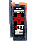 Snakestaff Systems Tourniquet - ETQ Gen 2 Made in The USA | EDC Gear for Trauma Kits, Tourniquet Kits, and Medical Emergency Bags, Orange, Wide (1.5")