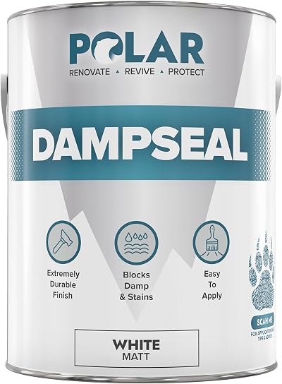 Polar Damp Seal Paint 2.5L White Mould Resistant Primer & Topcoat