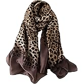 NUWEERIR Womens 100% Large Mulberry Silk Scarf Long Satin Scarf Fashion Lightweight Wraps
