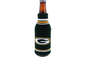KOLDER Football Knit Acrylic Stretchable Bottle Insulator Holder Krazy Kover (Green Bay (Packers))